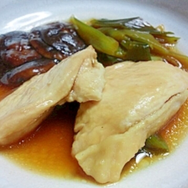 鶏むね肉と椎茸の煮物